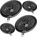 Black Burner Drip Pans Kit 5304430149(6")5304430150(8")&Electric Stove Burners Kit MP15YA(6") MP21YA(8") Compatible for Frigi-daire Ken-more Electric Range Stove Replaces 318067041 318067051 by MIFLUS