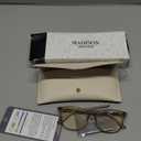 Madison Avenue Blue Light Blocking Glasses Anti Eyestrain UV Glare Blue Light Glasses for Women with Case, TV Phone Computer Gaming Eyeglasses (Coffee Brown)
