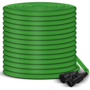 Garden Hose, 75ft Water Hose, Lightweight Outside Lawn Hose, Outdoor Hose for Yard Backyard, Collapsible & Car Wash 3/4" Connectors Manguera de Agua, Yarn Essential Lawn & Garden Watering Equipment
