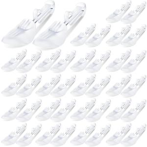 Honeydak 20 Pairs Plastic Shoe Tree Stretcher Sneaker Form Insert Adjustable Boot Shaper Holder Bulk (Size 5-8")