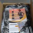 TAEVNO Adjustable Weighted Vest for Women Men, 6-12lb Comfort Fit - U-Shaped Ergonomic Weight Vest with 6 Removable Iron Sandbags, Large Front Mesh Pocket & Reflective Strips, Ideal for Running, Walking, Strength Training, HIIT, Cardio Workouts（Black）