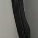 AMMSUN 7ft Patio Umbrella with Fringe Outdoor Tassel Umbrella UPF50+ Premium Steel Pole and Steel Ribs Push Button Tilt, Black