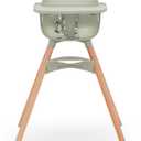 Lalo The Chair Convertible 3-in-1 High Chair for Babies & Toddlers, Dishwasher Safe Tray, Adjustable Footrest, Sage