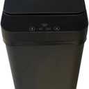 Sleek Touchless Trash Can 15L - Modern Design for Home Or Office, Black