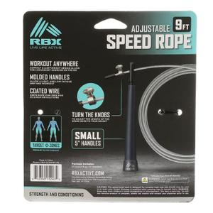 RBX-9FT. ADJUSTABLE SPEED ROPE WITH 7" HANDLES-SMALL (2 Pack)