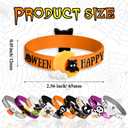 Morcheiong 40 Pcs Halloween Rubber Bracelets Silicone Wristbands for Halloween Trick or Treat Party Goodie Treat Bags Stuffers Filler Favors Classroom Prizes School Class Exchange Favors