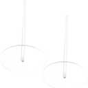Sleek Acrylic Donut Display Tower 2-piece Serving Stands Stylish for Parties Birthdays and Weddings Quick Assembly