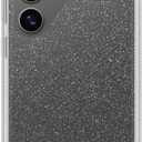OtterBox Samsung Galaxy S24 Ultra Symmetry Series Clear Case - STARDUST (Clear/Glitter), ultra-sleek, wireless charging compatible, raised edges protect camera & screen