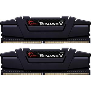 G.SKILL RipjawsV Series DDR4 RAM (XMP) 64GB (4x16GB) 3200MT/s CL16-18-18-38 1.35V Intel AMD Desktop Computer Memory U-DIMM - Black (F4-3200C16Q-64GVK) G.SKILL RipjawsV Series DDR4 RAM (XMP) 64GB (4x16GB) 3200MT/s CL16-18-18-38 1.35V Intel AMD Desktop Computer Memory U-DIMM - Black (F4-3200C16Q-64GVK)