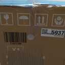 DUMOS 26 Inch Counter Height Bar Stools Set of 4, Modern Faux Leather High Barstools with Back and Metal Leg, Bar Chairs for Kitchen island, Brown