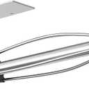 VAEHOLD Self Adhesive Paper Towel Holder Under Cabinet Mount, Wall Mounted Paper Towel Roll Holder with Damping Effect for Kitchen, Bathroom, Wall - SUS304 Stainless Steel (Brushed Silver)