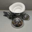 COSYLUX Modern Floor Lamp for Living Room, Industrial Tall Standing Lamp for Bedroom, Metal Shade Reflecting Light Reading Floor Lamp for Office, Nursery Room, Corner(Chrome)