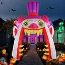 Infleasjoiy 13ft Clown Arch Halloween Inflatable Outdoor Decoration, Courtyard Decoration with LED Lights, for Outdoor Lawn, Garden, Family Vacation Party