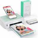YOTON Photo Printer, Picture Printer with 54 Sheets (4"x6") & 1 Ink Ribbon, Support AR Video Printing, Wi-Fi Connection, Portable Photo Printer for iPhone/Android/Laptop