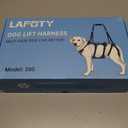 Dog Lift Harness for Large Male Dogs, 2-in-1 Detachable Support Harness, Full Body Carrying with 4 Handles, Dog Sling for Large Dogs Hind Leg Support (Black, X-Large)