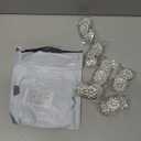 Hicarer 30 Pcs Pearl Rhinestone Flower Buttons Craft Rhinestone Embellishments Flatback Button Round Crystal for Jewelry Making Wedding Party Home Decoration and DIY