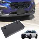 License Plate Frame Bracket Compatible with Subaru Crosstrek 2024 2025 (Not Suitable for Wilderness),ABS Tag Frame Holder Front Bumper License Plate Holder Mount Adapter Relocation Kit Accessories (Black)
