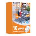 Vacuum Seal Bags for Clothing Travel & Home Storage, Travel Vacuum Bags with Pump,Space Saver for Blankets, Comforters, Pillows, Clothes,10 Small-EPUMP