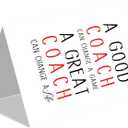 3 x Beixian Funny Thank You Coach Card for Men Women, 5x7 inches