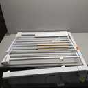 29-40Easy Walk Thru Baby Gate for Doorways&Stroller,Auto Close Dog Gate Indoor for Stair,No Drill Pressure Mounted Baby Gate with Large Walk-Through Door,Safety Gate for Children&Pets(White)