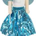 Joliyoou 12 Inch Christmas Wooden Nutcracker, Blue Fairy Nutcracker Holding A Star Wand Mantel Figurine, Xmas Nutcracker Tabletop Centerpieces Festival Shelves Decor