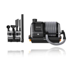 Giraffe Tools Grandstorm Wet Dry Vacuum Cleaner with 6 Nozzles, 30 FT Retractable Hose Wall Mounted Vacuum Cleaner for Car Detailing, GreyNo Remote Control Funtion