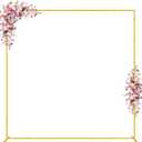 Wokceer Wedding Arch Backdrop Stand Square 7.2 x 7.2 FT Wedding Arches for Ceremony Metal Balloon Arch Frame for Wedding Birthday Party Garden Arbor Anniversary Event Decor