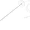 MECCANIXITY Silicone Tubing Hose, Water Pump Silicone Tubing Clear Inner Dia 6mm L1.4m for Water Dispenser with Stainless Extended Filter Inlet Pipe