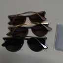 3 Pairs Cat Eye Sunglasses for Women, Ladies Polarized UV400 Protection Sunglasses Eyewear