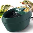 MYGIIKAKA Reptile Drinking Water Fountain Chameleon Accessories Automatic Circulation System with Trough, Bearded Dragon Cage Accessories Reptiles Habitat Waterfall for Snake/Lizard/Chameleon/Turtle