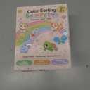 10 x Sean's Choice Color Sorting Toys for Toddlers, Roadtrip Travel Essenstial Fine Motor Autism Fidget Preschool Classroom Activities for Kids Easter Basket Stuffer (Cat)