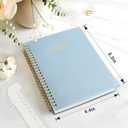 2026 Planner, Annecy Weekly  Monthly Planner 2026, Jan. 2026  Dec. 2026, 6.4" x 8.3" Monthly Agenda Planner with Tabs, Waterproof Flexible Cover, Spiral Binding, Double-sided Pocket, Bookmark, Blue