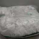 Bedsure Calming Dog Bed for Small Dogs - Donut Washable Small Pet Bed, 23 inches Anti-Slip Round Fluffy Plush Faux Fur Large Cat Bed, Fits up to 25 lbs Pets, Frost Grey