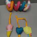 hahaland Car Seat Toys for Babies 0-6 Months Girl - Baby Toys 3-6 Months - Rattle, Mirror, Crinkle, Squeaky Carseat Stroller Toy 0-6 Months Developmental Newborn Baby Girl Birthday Gifts