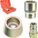 1.5" Bathtub Drain Remover Tool, Silver Plating Coating Tub Drain Extractor with 1inch Socket, Remove The Old, Broken, Stubborn, Rusted Drain Tub Bathtub Stopper, Strong Grab Plumbing