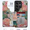 Goodon for Samsung Galaxy S26 Ultra Wallet Case, Floral PU Leather Cover
