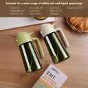 SWEET VIEW Olive Oil Dispenser and Oil Sprayer 16oz/470ml Glass Light-Proof Oil Pourer for Kitchen, Air Fryer, Cooking, Salad, and BBQ, Green