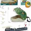 Dinosaur Launch Tracks Toys with Rolling Wheels & Storage Box & Shoulder Bag, 3-in-1 Toy Set for Kids 3+, Cool Dinosaur Car Playset for Toddler Boys & Girls' Festival Gift (Tyrannosaurus rex)