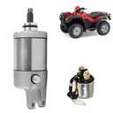 Starter Motor & Relay Fit for Honda Foreman Rubicon 500 TRX500FA 2001-2014/ TRX500FGA GPScape/ TRX500FPA, for 31200-HN2-A01 31200-HN2-003 SMU0314 SMU0217