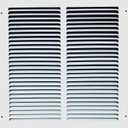Fits 14x14 Duct Opening Stamped Steel Return Air Grille Vent Cover Grille for Sidewall and Ceiling in White Surface Dimensions: 15.75"W X 15.75"H (14" W x 14" H Duct Opening)