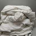 Serta Goose Feather Down Fiber Cotton Comforter Queen Size  100% Cotton Duvet Insert  Hotel Luxury Hypoallergenic Bedding Comforter All Season Medium Warmth