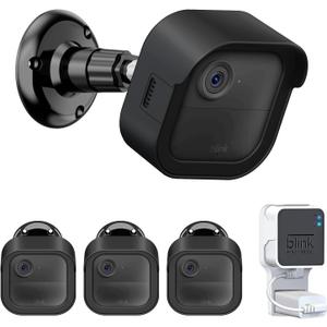 Blink Outdoor 4 Camera Mount with Outlet Wall Holder for Blink Sync Module 2, Protective Cover & 360Adjustable Mount for Blink Wireless 4th for Outside(3 Pack)