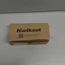 Kwikset Abbey Entry Door Knob with Lock and Key, Secure Keyed Handle Exterior, Front Entrance and Bedroom, Polished Brass, Pick Resistant SmartKey Rekey Security