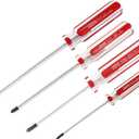 4Pcs Triwing Screwdriver Set 4 Sizes 3mm, 4mm, 5mm, 6mm, Magnetic Y Shaped Tip Screwdriver Set, Tri Point Tip Screwdriver with Plastic Handle