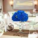 BLOSMON Artificial Flower Balls Wedding Centerpieces 10pcs 11.8" Royal Blue Fake Flowers Rose Hydrangea Ball Arrangement Center Pieces for Table Silk Floral Bouquet for Wedding Party Home Decor