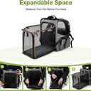 Lekebobor Extra Large Cat Backpack Carrier Expandable Pet Carrier Backpack for Small/Medium Dogs and Medium/Large Cats, Grey