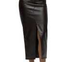 HUDSON Womens Reconstucted Midi Skirt, Size M