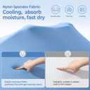 Ninemoon 3 Inch Memory Foam Mattress Topper with Cool Nylon-Spandex Cover, Full
