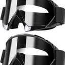 ATV Dirt Bike Goggles 2-Pack Motorcycle Motocross Windproof Glasses Wide Vision Off Road Riding Goggles for Men Women Adult Youth Kids Protective Safety Glasses Clear Lens