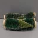 9Pcs Mini Christmas Trees Christmas Decor Artificial Christmas Decorations with 4 Sizes, Christmas Tree Bottle Brush Trees Christmas Table Decorations (Dark Green Two-Tone)